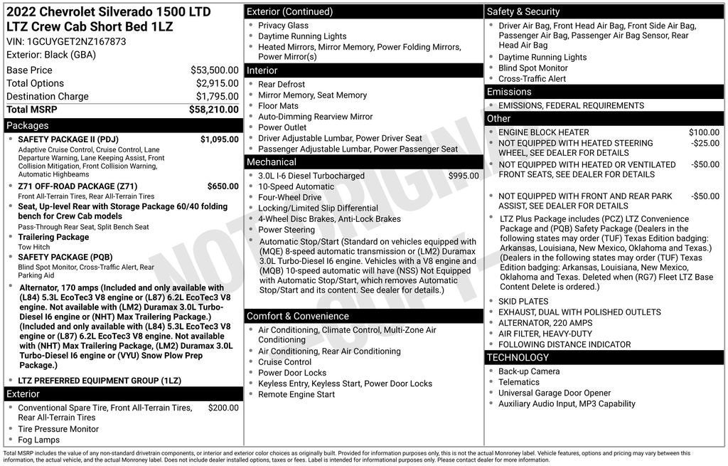 2022 Chevrolet Silverado 1500 LTD LTZ