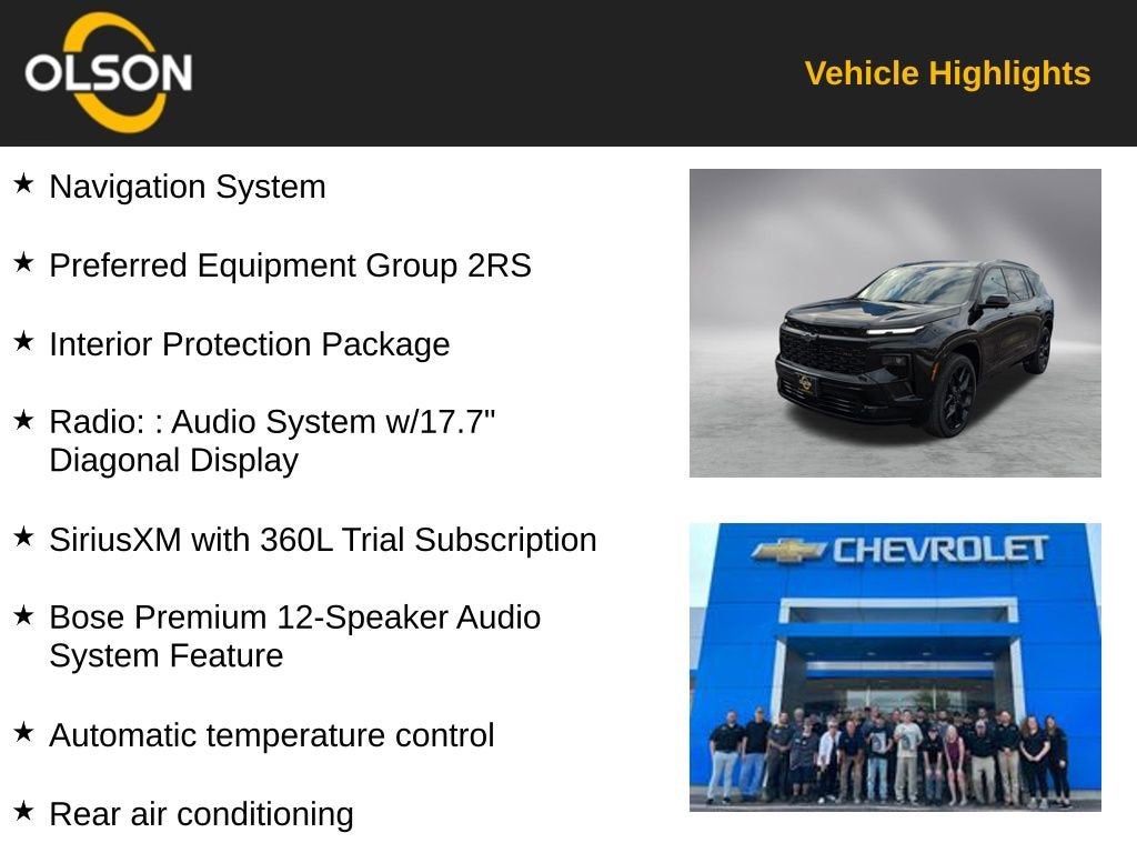 2025 Chevrolet Traverse RS