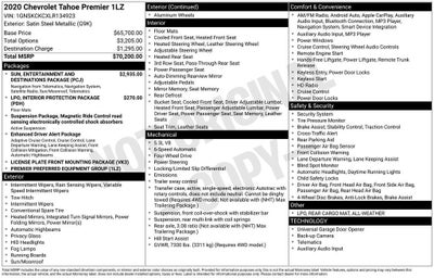 2020 Chevrolet Tahoe Premier