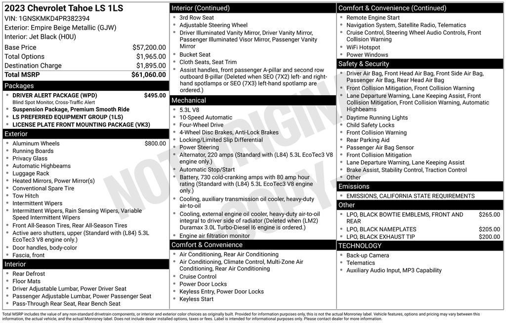 2023 Chevrolet Tahoe LS