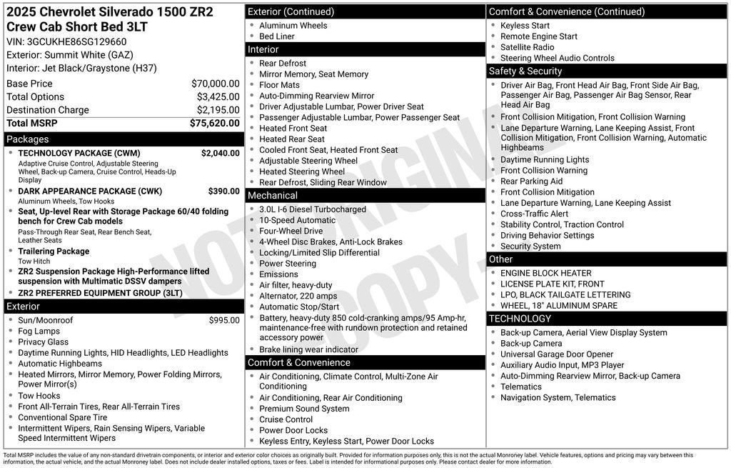 2025 Chevrolet Silverado 1500 ZR2
