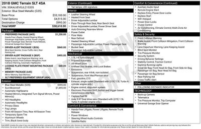 2018 GMC Terrain SLT