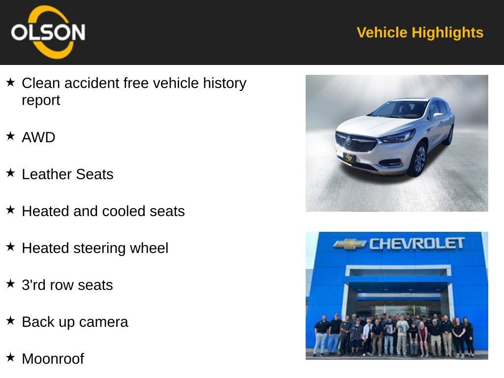 2018 Buick Enclave Avenir