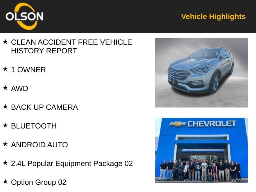 Used 2017 Hyundai Santa Fe Sport with VIN 5XYZUDLBXHG470560 for sale in Redwood Falls, Minnesota