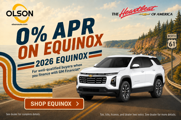0% apr for 36 months on New Equinox