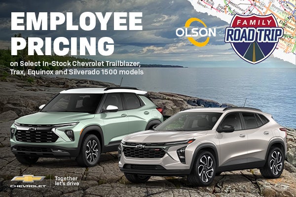 Employee Pricing on New 2026 Chevrolet Trailblazer, Trax, Eq