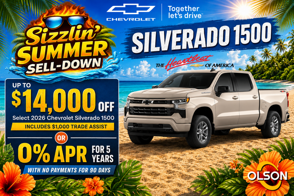 0% apr for 60 months on New Silverado 1500