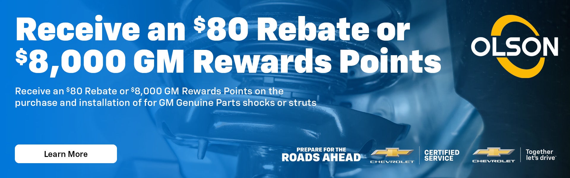 Receive an $80 Rebate or $8,000 GM Rewards Points